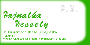 hajnalka wessely business card